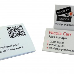Business card – tent topper